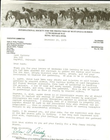 INTERNATIONAL SOCIETY FOR THE PROTECTION OF MUSTANGS & BURROS